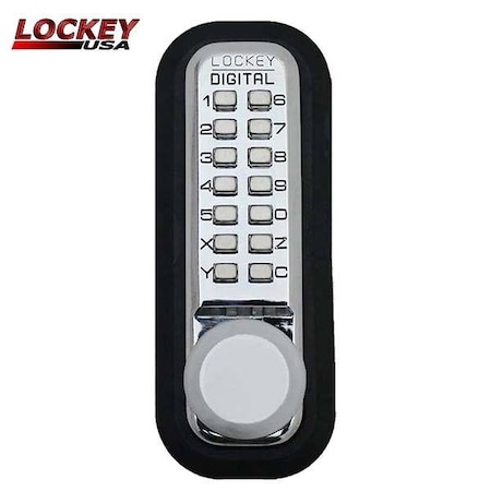 Lockey: 2830 - Mechanical Keypad Keyless Knob Lock - Passage - White